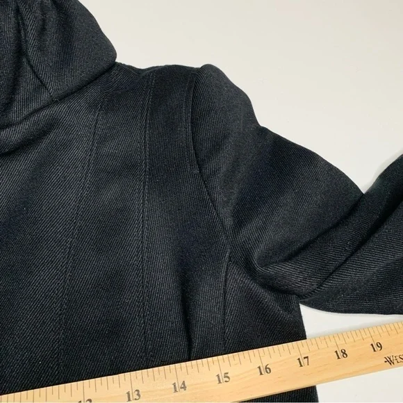 Zara longline high neck zip-up coat medium - Picture 5 of 7